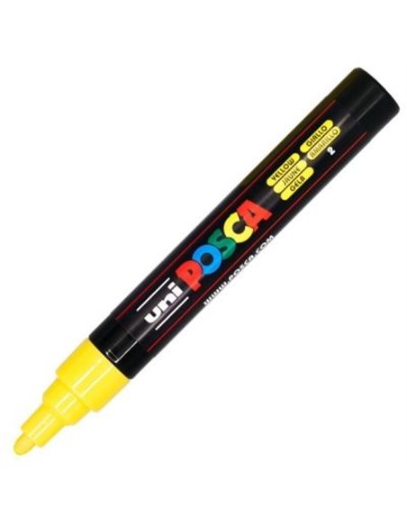 Marker UNI Posca PC-5M, 1.8-2.5mm, Galben