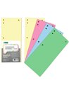 Separatoare biblioraft carton D.RECT OFFICE 100BUC/SET - 4 CULORI/SET