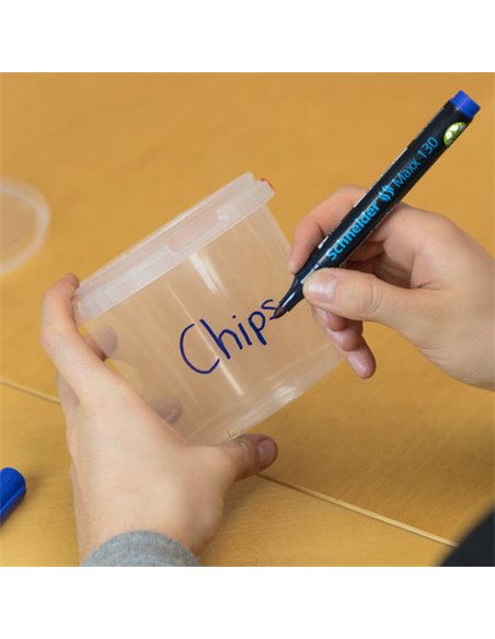 Marker Permanent Schneider MAXX 130 VF. Rotund 1-3MM - Rosu