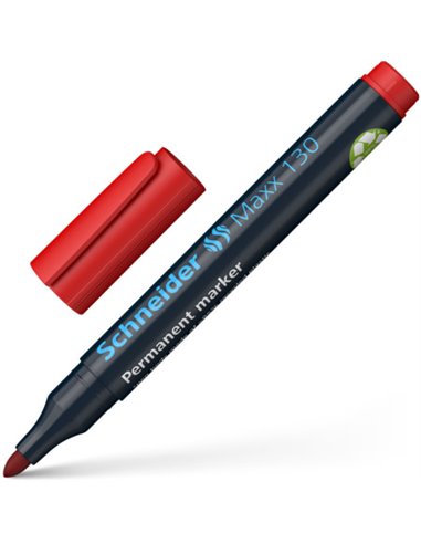Marker Permanent Schneider MAXX 130 VF. Rotund 1-3MM - Rosu