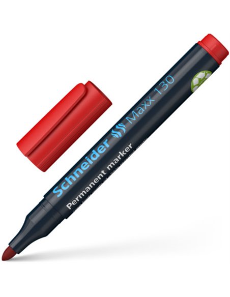Marker Permanent Schneider MAXX 130 VF. Rotund 1-3MM - Rosu