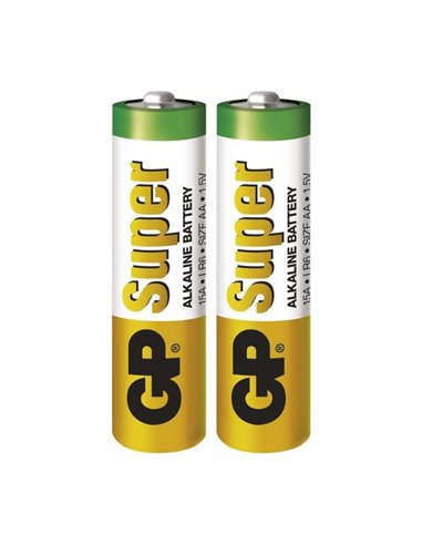 Baterie GP BATTERIES, SUPER ALCALINA AA (LR6) 1.5V ALCALINA, 2 BUC./SET
