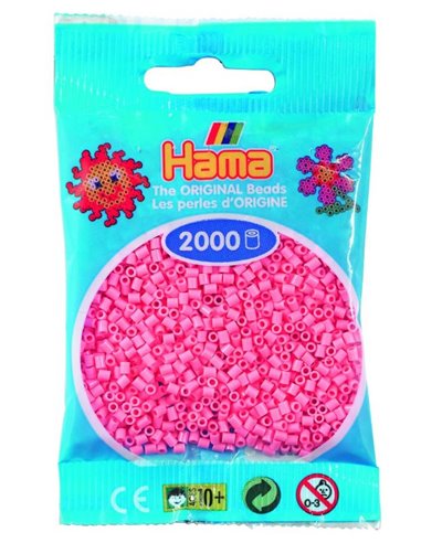 2000 margele Hama MINI in pungulita - roz