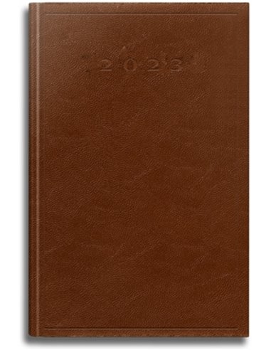 EAN-013353,Agenda Datata, A5, 352 pagini, culoare maro, 2023, Herlitz