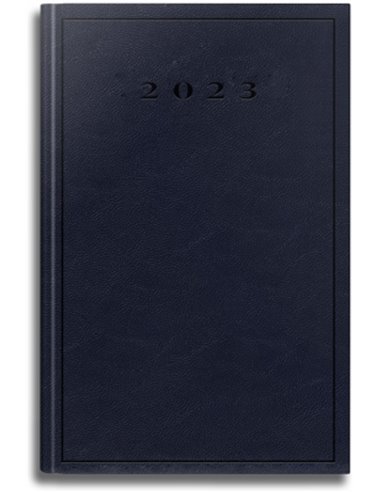 EAN-013322,Agenda datata, A5, 352 pagini, coperta buretata, albastru inchis, 2023, Herlitz