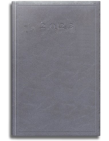 EAN-013339,Agenda datata, A5, 352 pagini, coperta buretata, gri, 2023, Herlitz