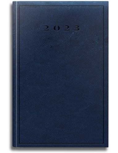 EAN-013315,Agenda datata, A5, 352 pagini, coperta buretata, albastru, 2023, Herlitz