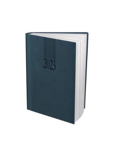 EAN-013377,Agenda datata Tucson, A5, 352 pagini, culoare albastru petrol, 2023, Herlitz