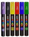 Set 6 markere UNI POSCA PC-1M 0.7mm