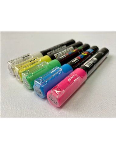 Set 5 markere UNI POSCA PC-1M 0.7mm