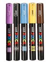 Set 5 markere UNI POSCA PC-1M 0.7-1 mm - Diverse culori