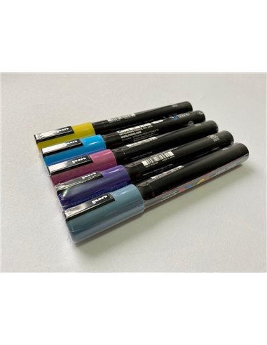 SET 1 - 5 Markere UNI POSCA PC-5M, 1.8-2.5mm