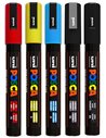 SET 2 - 5 Markere UNI POSCA PC-5M, 1.8-2.5mm