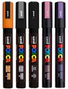 SET 4 - 5 Markere UNI POSCA PC-5M, 1.8-2.5mm