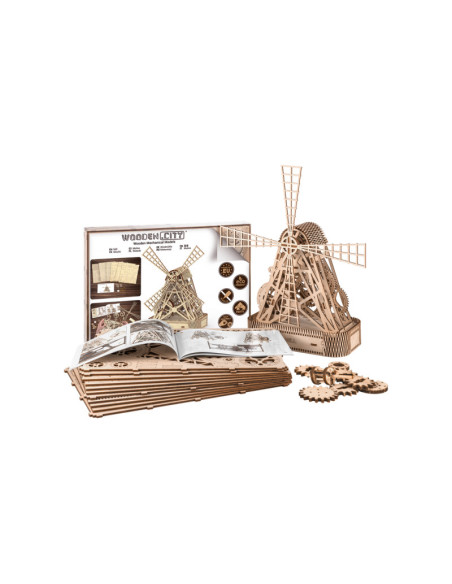 Puzzle 3D Moara - kit model mecanic,WR307