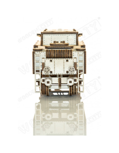 Expres cu vagon pe sine - puzzle mecanic 3D, Wooden.City,WR323