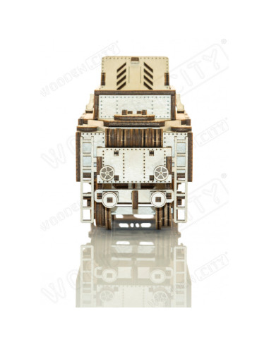 Expres cu vagon pe sine - puzzle mecanic 3D, Wooden.City,WR323