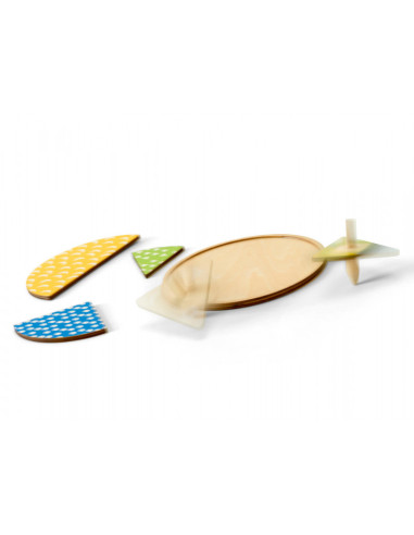 Roteste si potriveste, joc cu spinnere, BS Toys,GA402