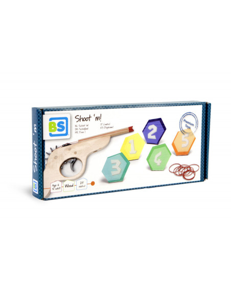 Pistol cu elastice, joc de tras la tinta, BS Toys,GA409
