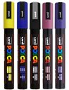 Set 5 markere UNI POSCA PC-5M, 1.8-2.5 mm, POS12-PC5M