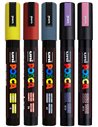 Set 5 markere UNI POSCA PC-5M, 1.8-2.5 mm, POS13-PC5M