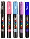 Set 5 markere UNI POSCA PC-1M 0.7-1 mm, POS15-PC1M