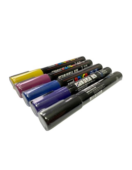 Set 5 markere UNI POSCA PC-5M, 1.8-2.5 mm, POS12-PC5M