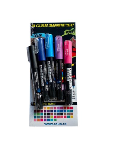 Set 5 markere UNI POSCA PC-1M 0.7-1 mm, POS15-PC1M
