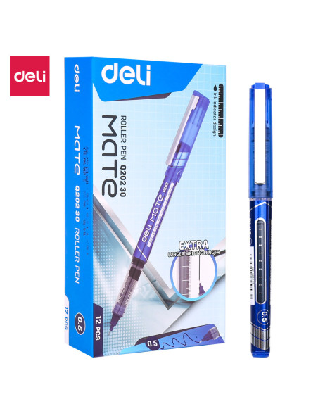 ROLLER FREE INK 0.5MM ALBASTRU DELI,DLEQ20230