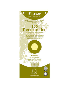 SEPARATOARE CARTON 105*240 MM GALBENE EXACOMPTA,EX13425B