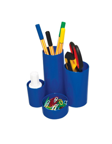 SUPORT TUBULAR BIROU 4 COMPARTIMENTE ALBASTRU FLARO,FL118062