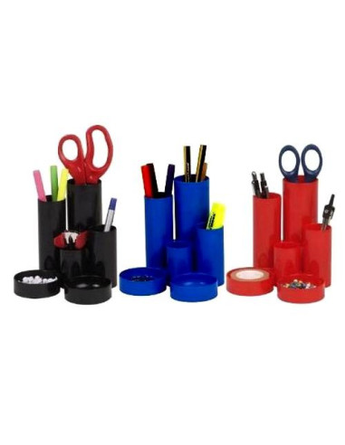 SUPORT TUBULAR BIROU 6 COMPARTIMENTE NEGRU FLARO,FL118064