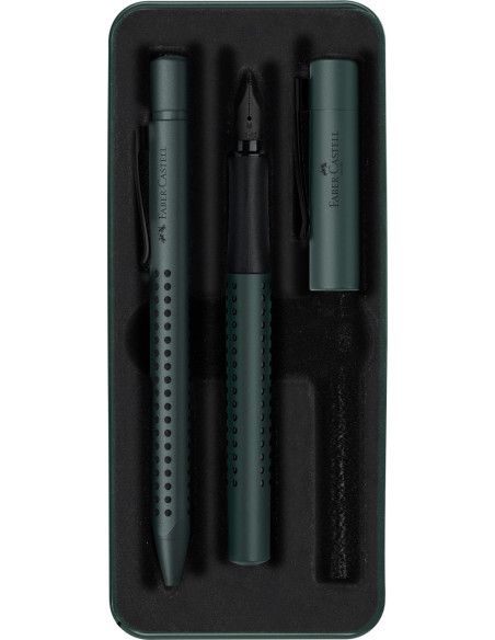 FC201535,Set cadou stilou + pix grip 2011 verde inchis faber-castell