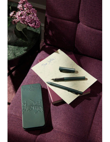 FC201535,Set cadou stilou + pix grip 2011 verde inchis faber-castell