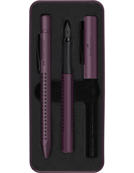 FC201530,Set cadou stilou + pix grip 2011, Faber-Castell, Berry