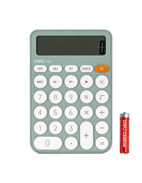 CALCULATOR BIROU 12DIG PLASTIC FASHION EM124 VERNIL