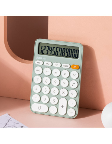 CALCULATOR BIROU 12DIG PLASTIC FASHION EM124 VERNIL