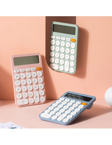 CALCULATOR BIROU 12DIG PLASTIC FASHION EM124 VERNIL