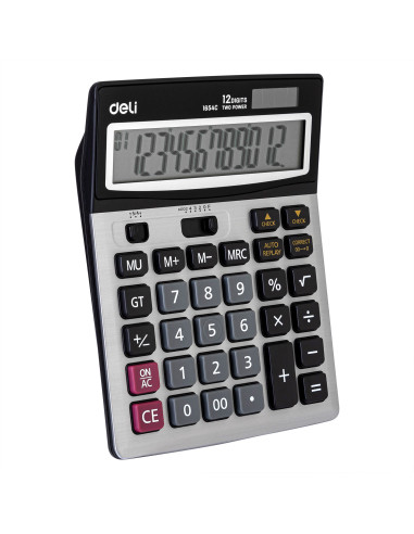 CALCULATOR BIROU 12DIG METAL 1654C DELI,DLE1654C+++