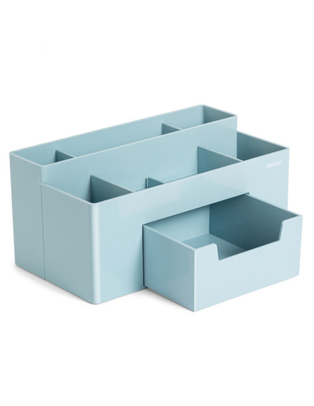 SUPORT BIROU 7 COMPARTIMENTE + SERTAR BLEU DELI,DL8913B