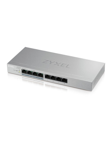 SWITCH PoE ZYXEL, port Gigabit x 8, SFP nu, managed, rackabil, carcasa metalica, "GS1200-8HPV2-EU0101F" (include TV 1.75lei)