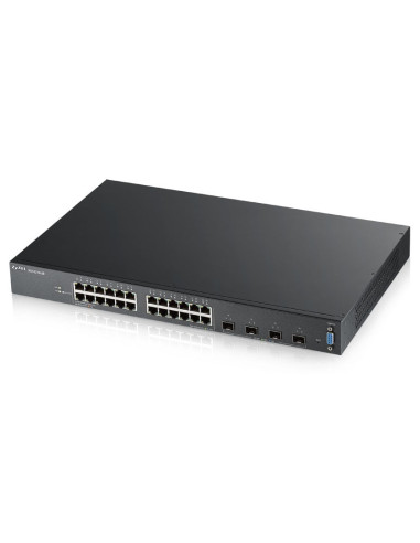 SWITCH ZYXEL, porturi Gigabit x 24, SFP x 4, managed, rackabil, "XGS2210-28-EU0101F" (include TV 1.75lei)