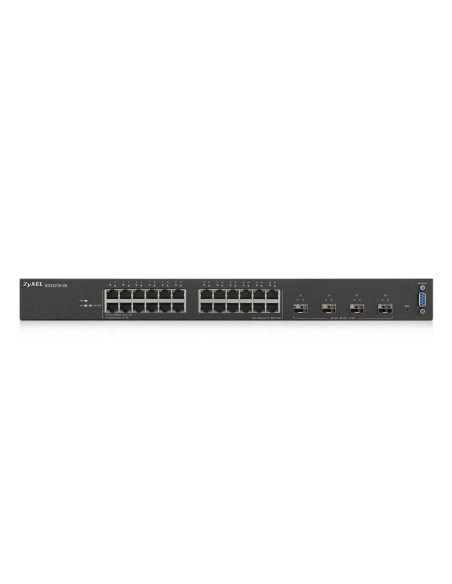 SWITCH ZYXEL, porturi Gigabit x 24, SFP x 4, managed, rackabil, "XGS2210-28-EU0101F" (include TV 1.75lei)