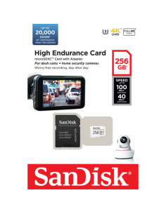 Card MicroSD 256GB, seria HIGH Endurance - SanDisk 2