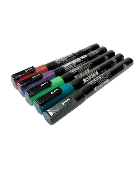 Set 5 Markere UNI POSCA PC-3M, 0.9-1.3 mm, POS18-PC3M