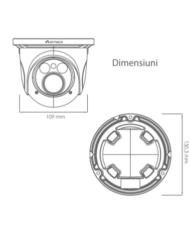 Camera IP 2.0MP, lentila 2.8-12mm - ASYTECH seria VT