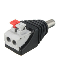 Conector de alimentare tata, 12V, cu terminal rapid