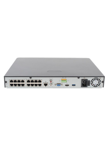 NVR 4K, 16 canale IP 8MP + 16 porturi PoE, Alarma - UNV
