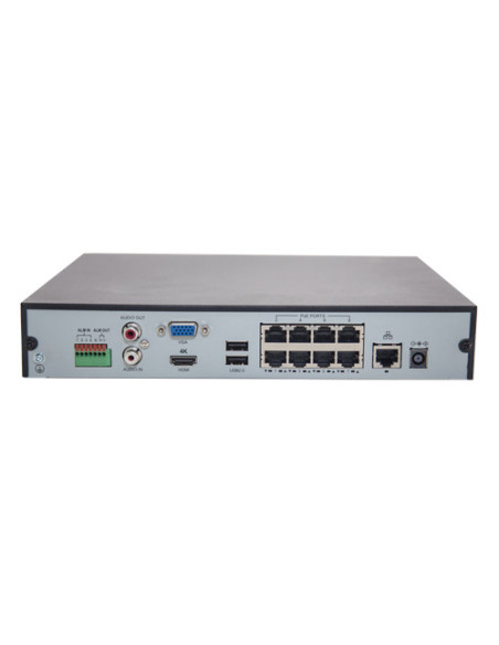NVR 8 canale 4K + 8 porturi PoE - UNV