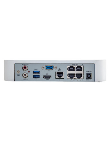 NVR seria Easy, 4 canale 8MP + 4 porturi Long PoE, H.265 Ultra
